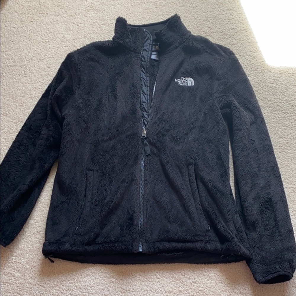 North Face Black Fleece Zip Up Jacket